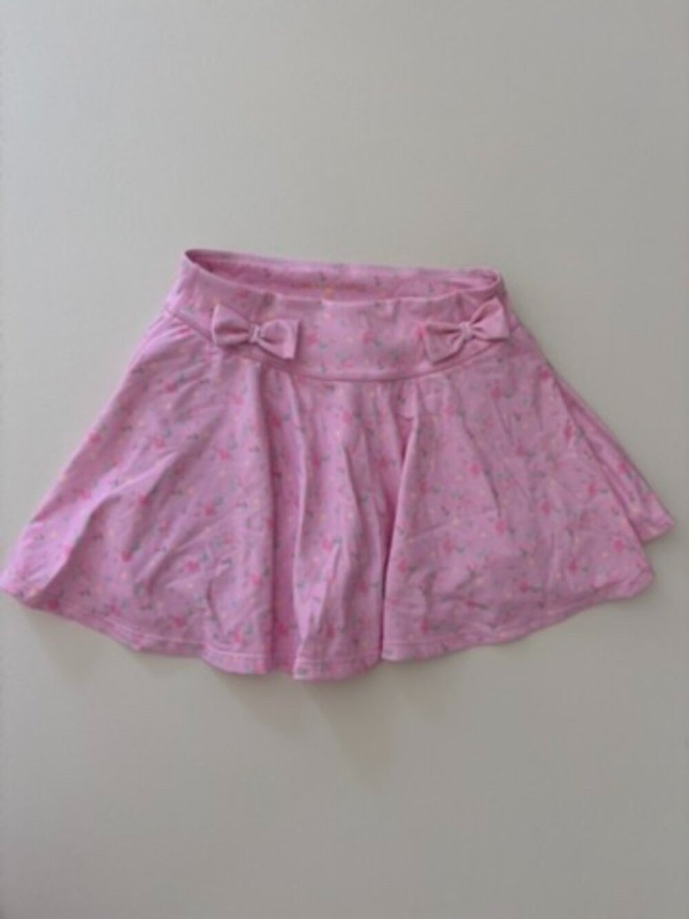 LoveShackFancy Livetta Floral Bow Active Skirt Pink XS